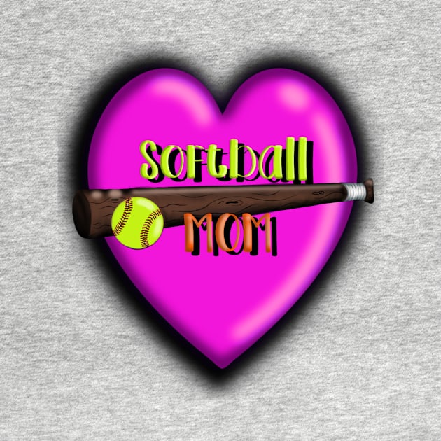 Softball mom by AlleyKat Designs